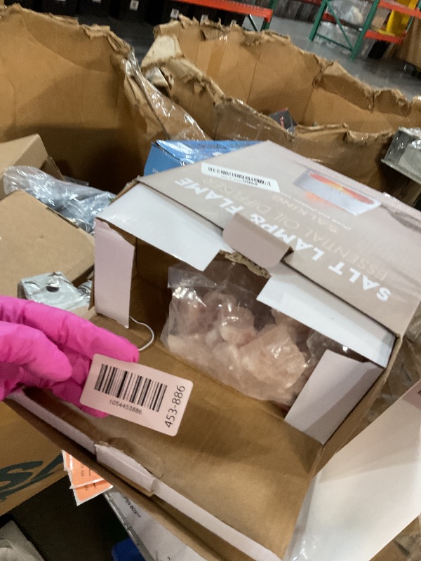 Photo 1 of ***(MISSING POWER CORD)***SALKING 2-in-1 Ultrasonic Essential Oil Diffuser & Himalayan Salt Lamp, Aromatherapy Diffuser Cool Mist Humidifier with Auto Off Function, 100% Pure Himalayan Pink Salt Rock, 150ml (Wooden Grain)