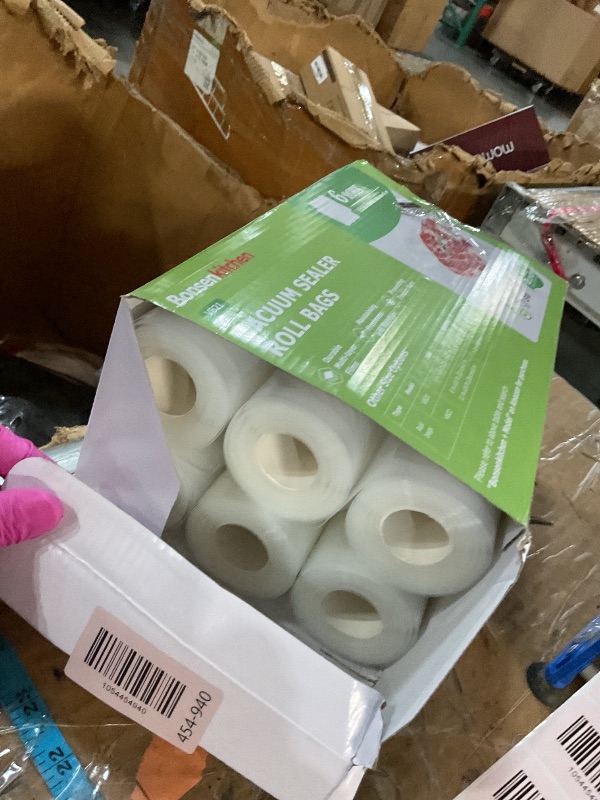 Photo 1 of [2025 Upgraded] Bonsenkitchen 6 Rolls 11" x 16' Vacuum Sealer Bags for Food with a Color Box, Easy to Store, Commercial Grade, BPA Free, Great for Food Storage or Sous Vide, VB21