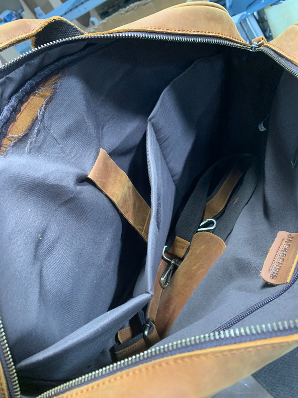 Photo 1 of (see images for damage) Jack&Chris Leather Briefcases for Men,Mens Laptop Messenger Bag Satchel Shoulder Bag