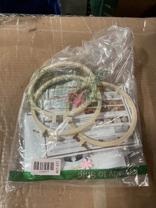 Photo 1 of (4 Set) Halloween Embroidery Kit, Gothic Halloween Embroidery Starter Kit for Beginners Adults, Stamped Cross Stitch Kit Needlepoint Kit, DIY Adult Craft Kit