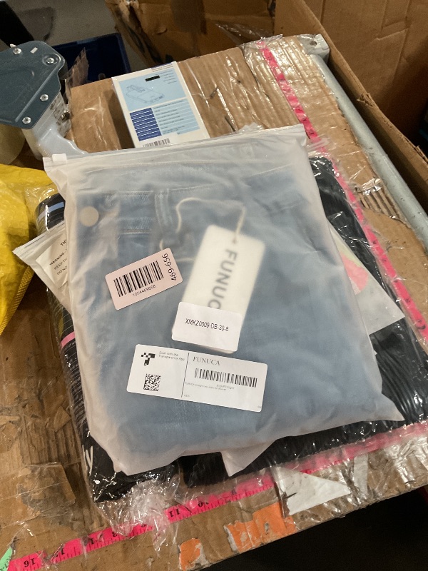 Photo 1 of ***STOCK PHOTO FOR REFERENCE ONLY***FUNUCA Straight Leg Jeans for Women,High Waisted Wide Leg Loose Microelastic Boyfriend Denim Pants Blue SIZE 8