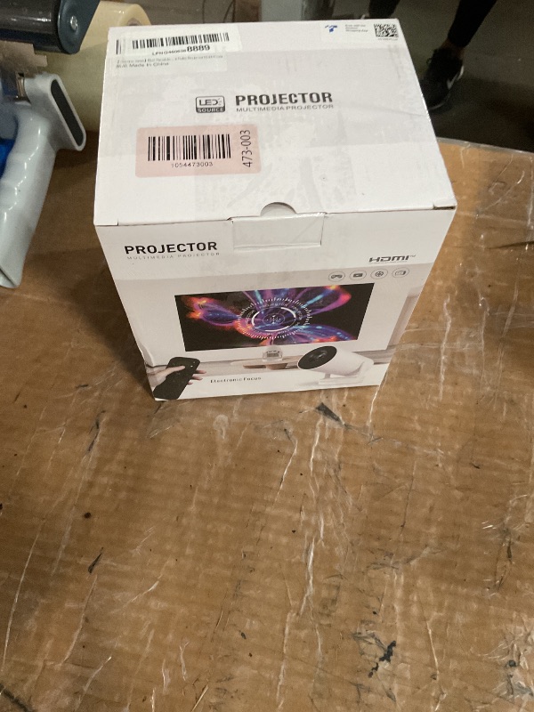 Photo 1 of [Electric Focus]Mini Portable Projector with 4K Support, Bluetooth 5.4 WIFI6, 5watt Sound Base Speaker, 260 ANSI, Android 11, 210° Rotation , Auto Keystone Correction Video Projector HY300 PLUS