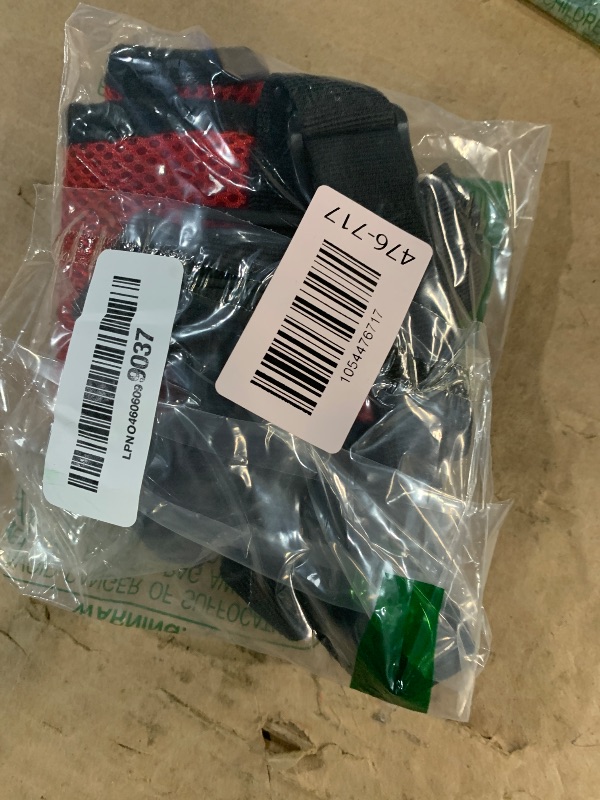 Photo 1 of ***(MISSING SEATBELT ATTACHEMENT)***SlowTon Dog Seat Belt Harness for Car, Dog Car Harness Adjustable Mesh Breathable & Dog Seatbelt Safety Tether with Elastic Bungee for Small Medium Large Pets(Red, Double Clip, M)