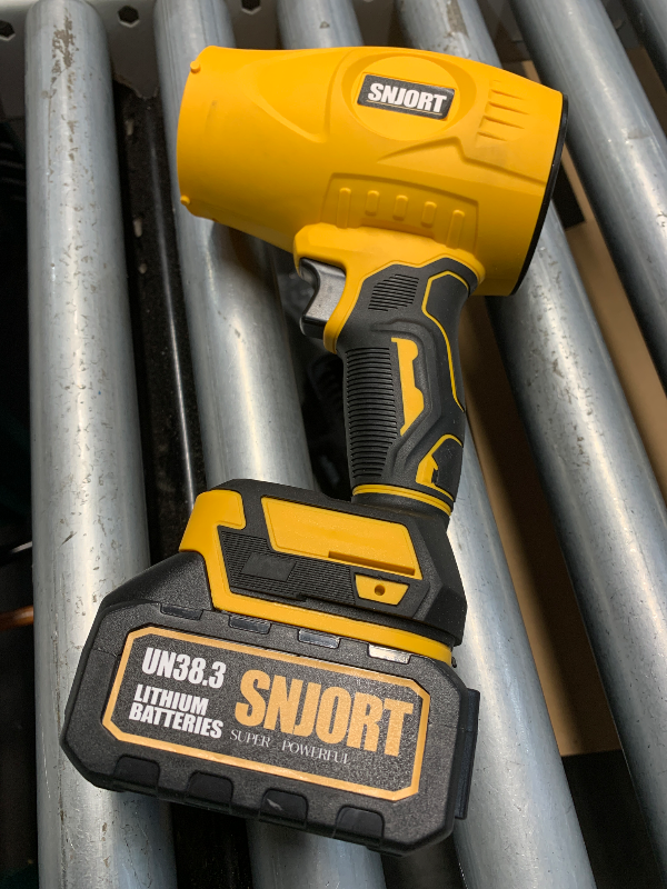 Photo 1 of (used)(incomplete) Leaf Blower Cordless with Battery and Charger, 800,000 RPM, Extended Nozzle, Lightweight Handheld Design