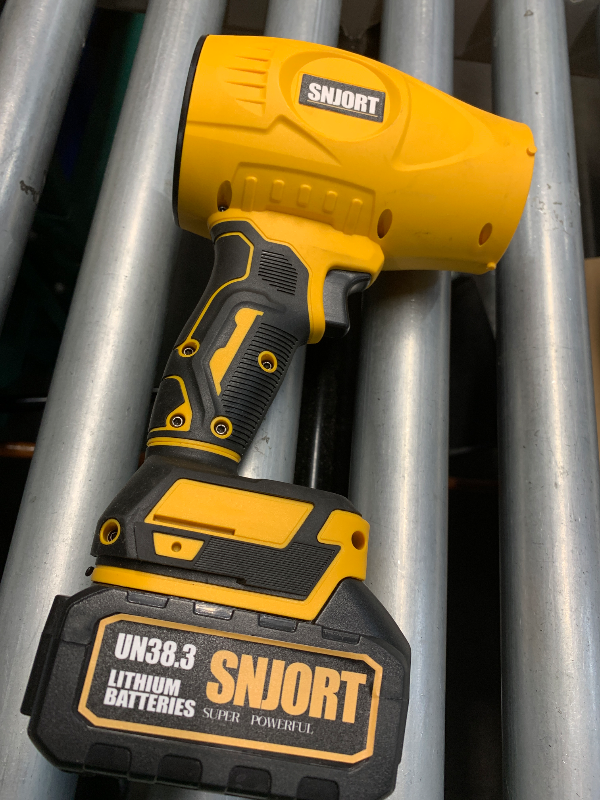 Photo 1 of (used)(incomplete) Leaf Blower Cordless with Battery and Charger, 800,000 RPM, Extended Nozzle, Lightweight Handheld Design