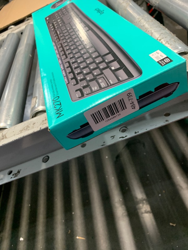 Photo 1 of ***FACTORY SEALED*** Logitech MK270 Wireless Keyboard and Mouse Combo for Windows, 2.4 GHz, 8 Multimedia Keys, PC, Laptop, Wireless Keyboard Compact Mouse Combo - Black