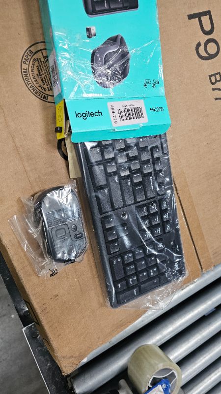 Photo 1 of ***FACTORY SEALED*** Logitech MK270 Wireless Keyboard and Mouse Combo for Windows, 2.4 GHz, 8 Multimedia Keys, PC, Laptop, Wireless Keyboard Compact Mouse Combo - Black