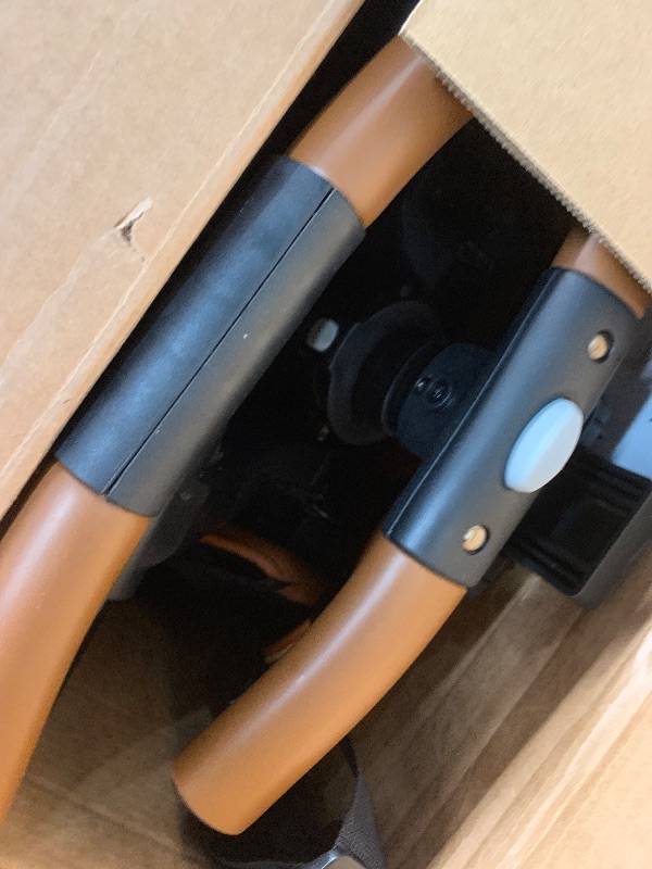 Photo 1 of (used item) Evolur Cruise Rider Stroller with Canopy, Lightweight Umbrella Stroller with Compact Fold, Easy to Carry Travel Stroller - Cognac