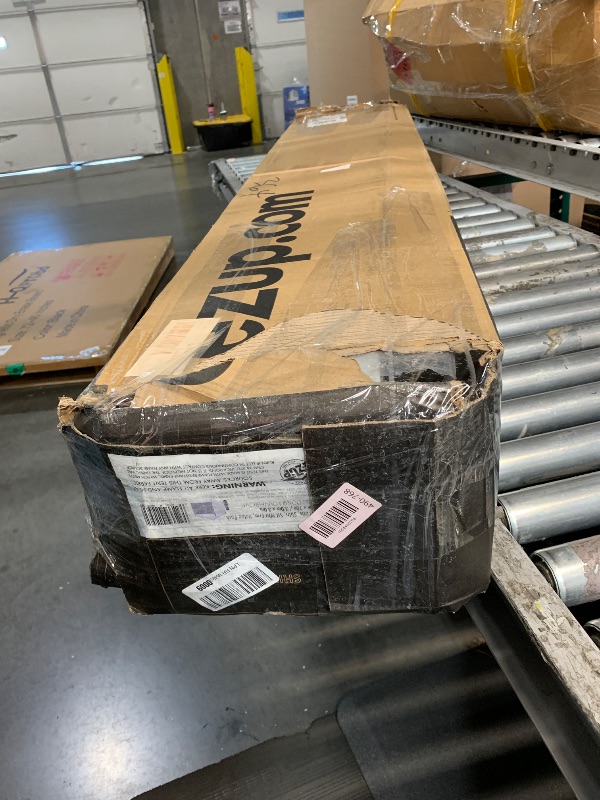 Photo 1 of ***FRAME ONLY***E-Z UP ES100S Instant Commercial Pop Up Canopy Tent, 10' x 10' with 3 Sidewalls, 1 Mid-Zip Sidewall and Wide-Trax Roller Bag, White