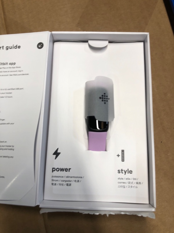 Photo 1 of ***(PARTS ONLY/ NON FUNCTIONAL)***Fitbit Inspire 3 Health &-Fitness-Tracker with Stress Management, Workout Intensity, Sleep Tracking, 24/7 Heart Rate and more, Lilac Bliss/Black, One Size (S & L Bands Included)