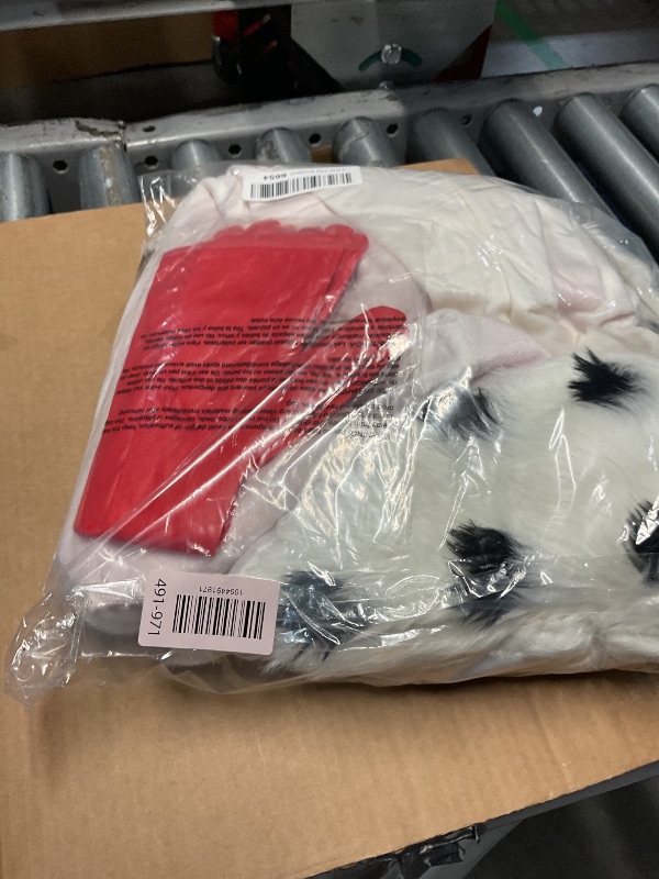 Photo 1 of (used) Disguise Women's De Vil Costume Accessory, Official Disney Cruella Coat and Gloves Set, Multicolored, S (4-6)