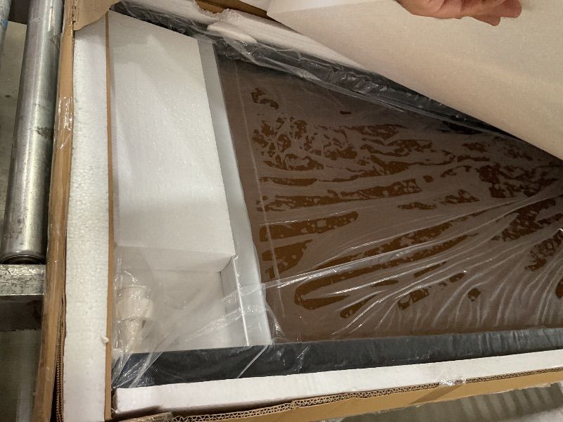 Photo 1 of **BOX  # 1 only missing box # 2*** - PRICE ADJUSTED**Alpine Corporation | 72"H Indoor/Outdoor Mirror Waterfall Floor Fountain — LED Lights & River Stones — Elegant Bronze Finish for Home, Office, Patio & Entryway Décor
