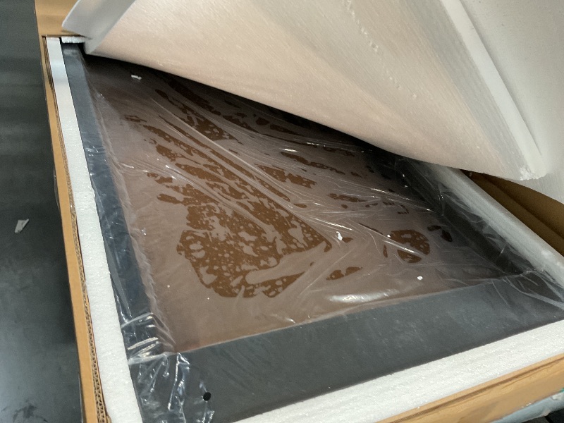 Photo 1 of **BOX  # 1 only missing box # 2*** - PRICE ADJUSTED**Alpine Corporation | 72"H Indoor/Outdoor Mirror Waterfall Floor Fountain — LED Lights & River Stones — Elegant Bronze Finish for Home, Office, Patio & Entryway Décor