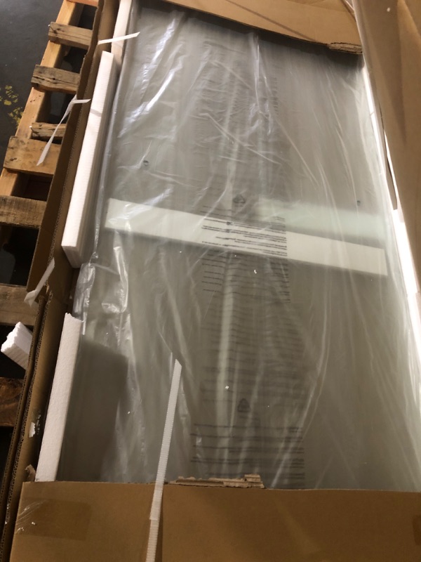 Photo 1 of ***LIKE NEW OPEN BOX***
***TRUCK/TRAILER PICKUP ONLY***Sunrosa Frameless Double Sliding Shower Door 51 1/8-55" W x 76" H, 5/16" (8mm) Thick Easy-Clean Tempered Glass, Soft-Close Adjustable Shower Door with Towel Bar, Brushed Nickel Finish