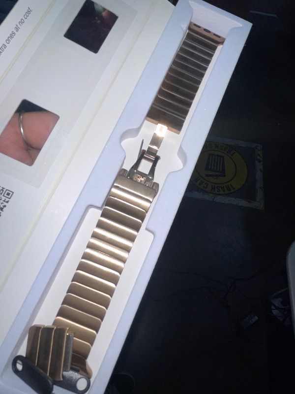 Photo 1 of [RECOMMENDED by NYT Wirecutter] Stainless Steel Band Compatible for Apple Watch Series 11/10 42mm Series 9/8/7/6/5/4/3/2/1 41mm/40mm/38mm, Metal 316L, Waterproof, Easy to Adjust,Original Gold