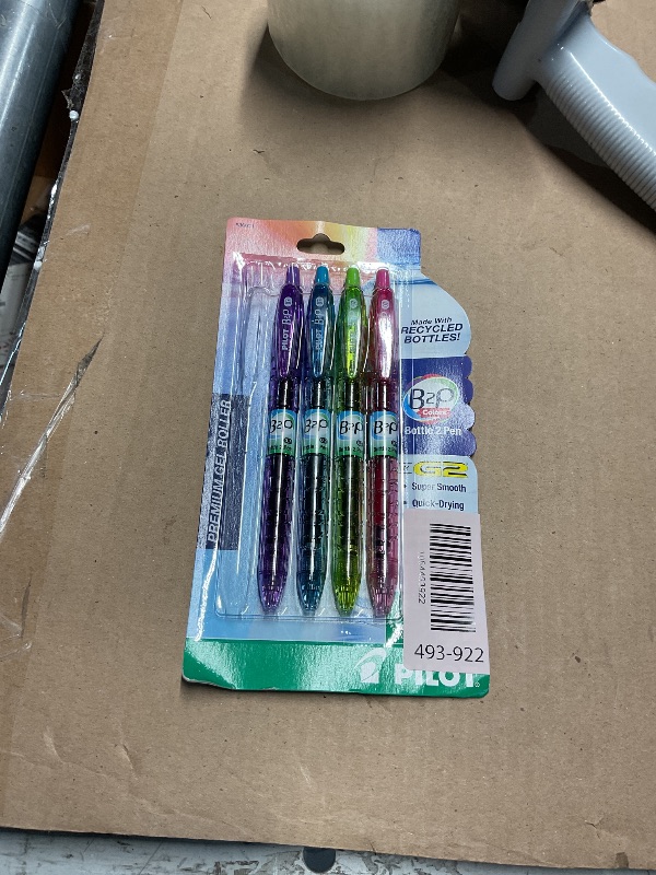 Photo 1 of ***FACTORY SEALED***PILOT B2P Colors - Bottle to Pen Refillable & Retractable Rolling Ball Gel Pen Made From Recycled Bottles, Fine Point, Assorted Color G2 Inks, 5-Pack (36621)