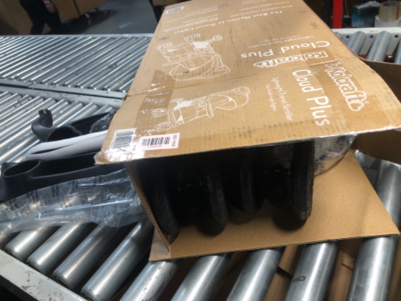 Photo 1 of ***MANUFACTURE DATE 2025 02 ***Kolcraft Cloud Plus Lightweight Umbrella Stroller for Toddlers with Reclining Seat, Large Storage Basket, Canopy, Infant & Parent Trays, Compact Fold for Summer Travel, Durable Frame, Slate Gray