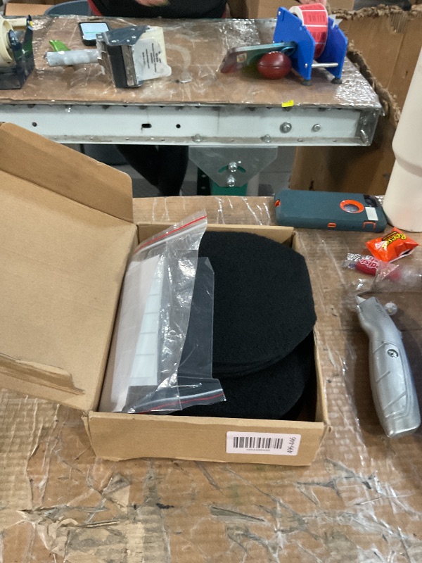 Photo 1 of ** ONLY 12 ROUND REFILL SET WITH STICKERS**
KEEPOW Trash Can Deodorizer Stick On, 12 Pack 7.25" Garbage Can Deodorizer Stick On Compost Bin Filter, Compost Filters for Countertop Bin Compost Pail Counter Refill Sets (Round)