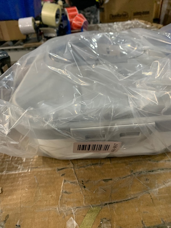 Photo 1 of (incomplete item) ANVS Airtight Collapsible Pet Food Container With Casters, Scoop and Small Container - Keeps Up To 20lbs Dry Dog Food Fresh (Grey)