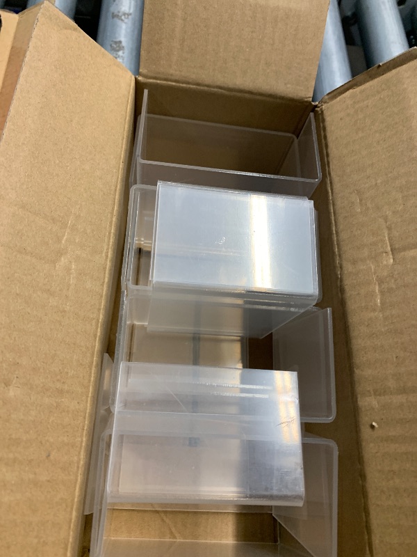 Photo 1 of ***(MISSING PARTS)***Hedume 16 Pack Clear Acrylic Display Risers, 4.4" x 3.2" x 2.2" Display Stand for Figures, Buffets, Dessert, Cupcakes, Candy, Jewelry and Collectibles