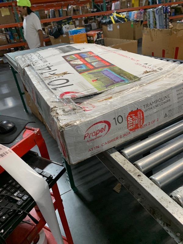 Photo 1 of ****PARTIAL BOX 2 OF 2*****Propel 10? X 14? Rectangular Trampoline with Enclosure