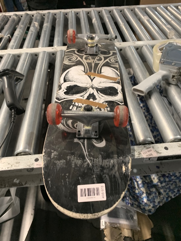 Photo 1 of ****BATTLE SCARRED****Shop709 Complete Skateboard With Graphic Sprayed Grip