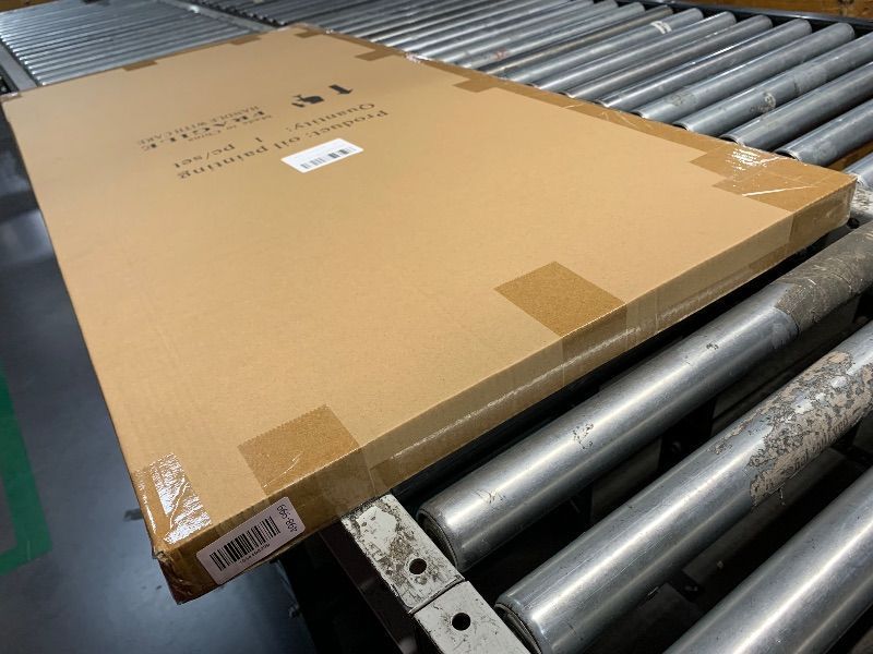 Photo 1 of ***FACTORY SEALED***Creespi White Abstract Wall Art - Hand Painted Oil Painting On Canvas 24x36 inch,Thick Textured Art Painting for Wall Decorations