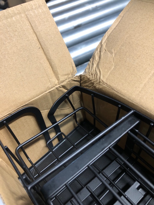 Photo 1 of ***DAMAGED - SEE NOTES/PICTURES*** Epicano Sink Caddy Sponge Holder, Smiley Face Sponge Rack with High Brush Holder,Rustproof Kitchen Countertop Organizer,Kitchen Gadgets Sink Accessories, 7.6" x 6.3" x 4.1", Black