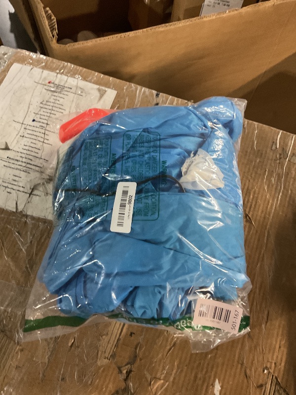 Photo 1 of (damaged zipper) LUVSHINE Shark Costume for Kids with Height 4'3''-4'11'' Tall, Cute Inflatable Costume Funny Halloween Costumes for Party, Event, Gift