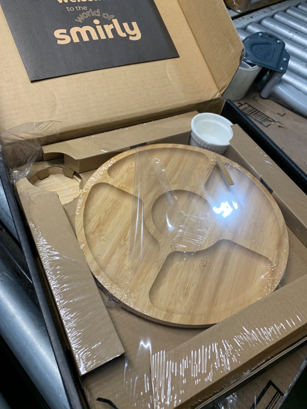 Photo 1 of (incomplete)(see images) Smirly Charcuterie Board Set - Large Bamboo Cheese Board for Serving - House Warming Gifts New Home