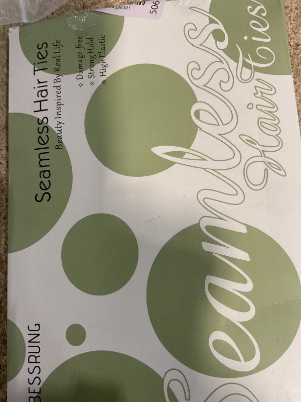 Photo 1 of 100PCS Black Hair Ties for Women Girls, Seamless Thick Black Hair Band, Elastic Hair Ties No Damage Ponytail Holder