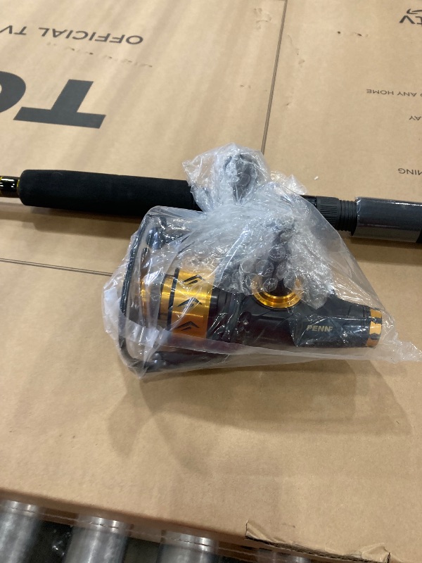 Photo 1 of **BROKEN ROD**PENN 7' Spinfisher VII Live Liner Spinning Fishing Rod & 6500 Reel Combo, 15-30lb Line Rating, Heavy Power, IPX5 Sealing, CNC Gear Technology with Brass Main Gear