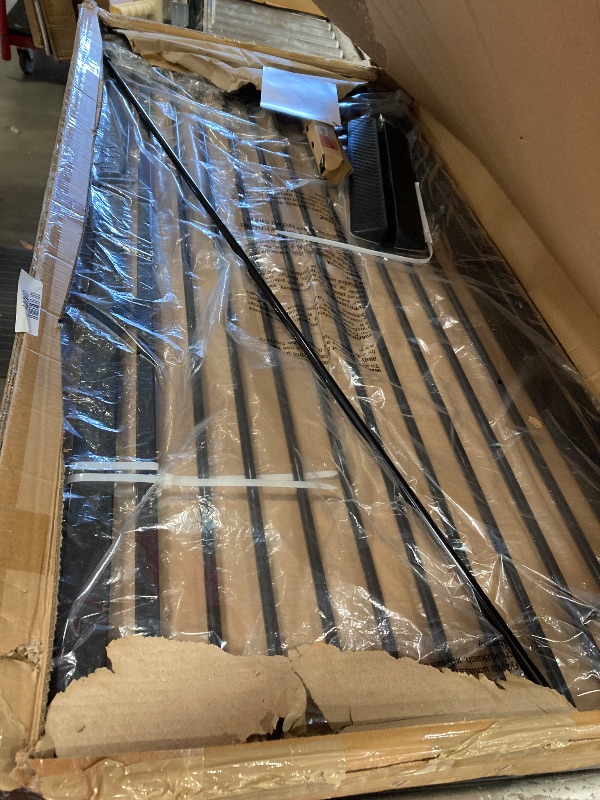 Photo 1 of **FOR PARTS ONLY**
Mornyray 57"" Extra Tall Cat Gate for Pets 29.14'' - 33.86'' Wide Pet Gate Indoor, Dog Gate for Doorways Stairs, Walk Through Child Safety Baby Gate with Cat Door (Black)