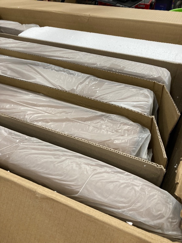 Photo 1 of **BOX 1 OF 2 ONLY **Baxton Studio Arvid Mid-Century Modern Tan Faux Leather Upholstered and Walnut Brown Finished Wood 2-Piece Dining Corner Sofa Bench