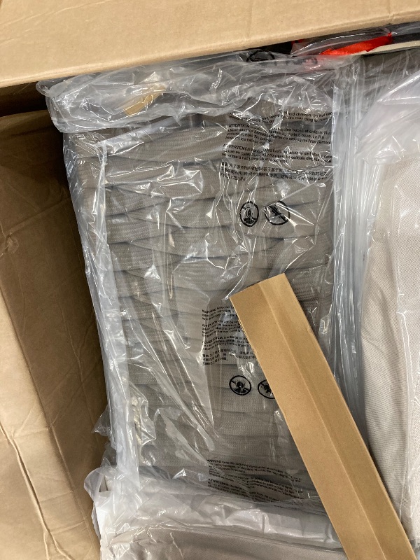 Photo 1 of **BOX 1 OF 3 ONLY **EAST OAK 5-Piece Patio Furniture Set | Life Chatter 5-Seat Outdoor Furniture | Deep Seating & Two Coffee Tables | Waterproof Extra-Thick Cushions | Porch, Balcony & Backyard | Chestnut & Apricot
