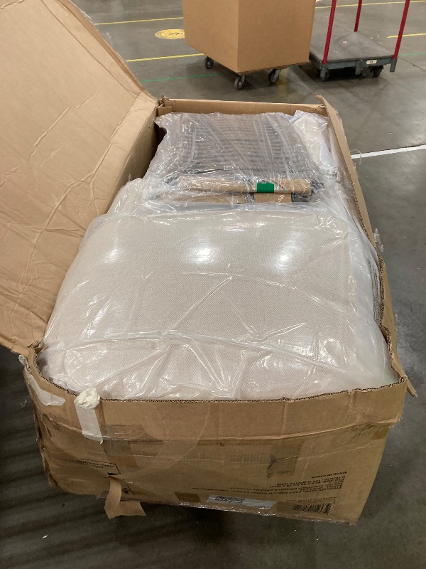 Photo 1 of **BOX 1 OF 3 ONLY **EAST OAK 5-Piece Patio Furniture Set | Life Chatter 5-Seat Outdoor Furniture | Deep Seating & Two Coffee Tables | Waterproof Extra-Thick Cushions | Porch, Balcony & Backyard | Chestnut & Apricot
