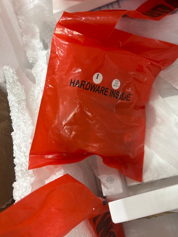 Photo 1 of ****FOR PARTS**** 36'' Bathroom Vanity Without Resin Sink, Solid Wood Frame Modern Storage Cabinet with Tip-Out Drawer & Soft Closing Doors, White