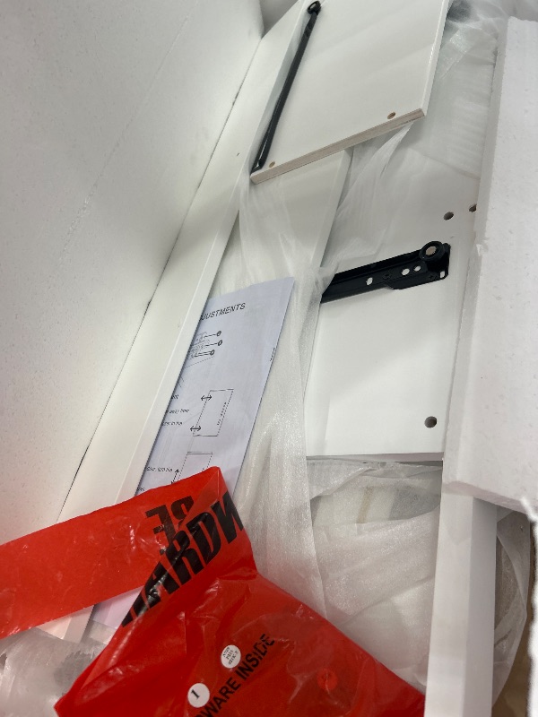 Photo 1 of ****FOR PARTS**** 36'' Bathroom Vanity Without Resin Sink, Solid Wood Frame Modern Storage Cabinet with Tip-Out Drawer & Soft Closing Doors, White