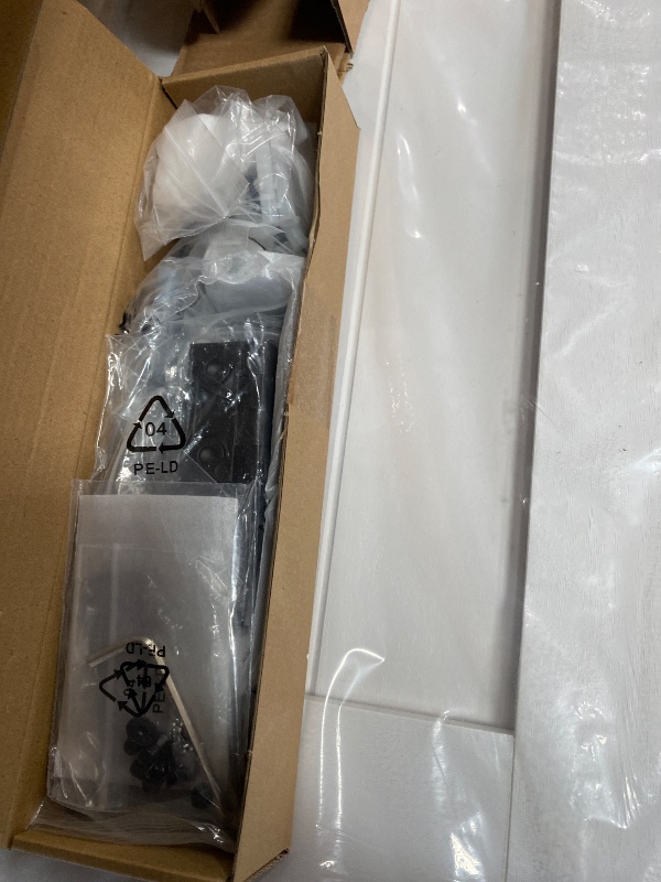 Photo 1 of *******************FOR PARTS ONLY-Missing parts*****************
Bifold Barn Door 64" x 84", MDF Bi-Fold Sliding Closet Doors with Hardware Kit Included, Pre-Finished Easy Assembly, Water-Proof PVC Surface & Save Space, H-Frame, 72" Track for 4 Doors,Whit