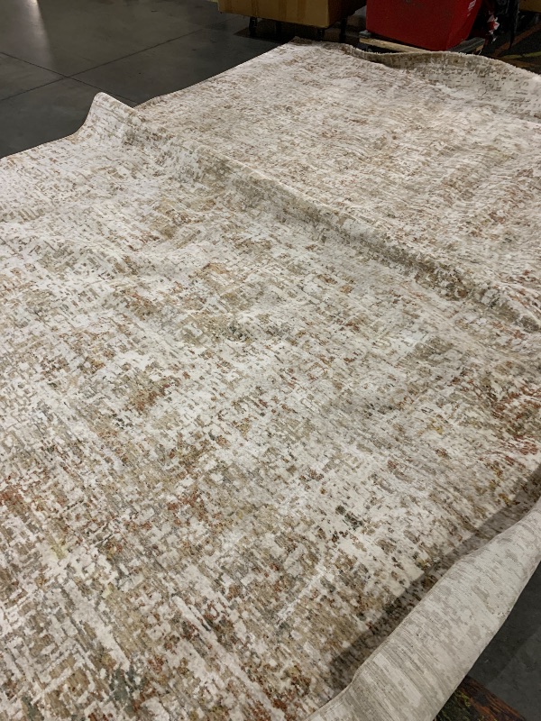 Photo 1 of (used)(please see all images) Loloi Nellie Collection NEL-02 Natural/Sunset 11'-6" x 15'-7" Area Rug