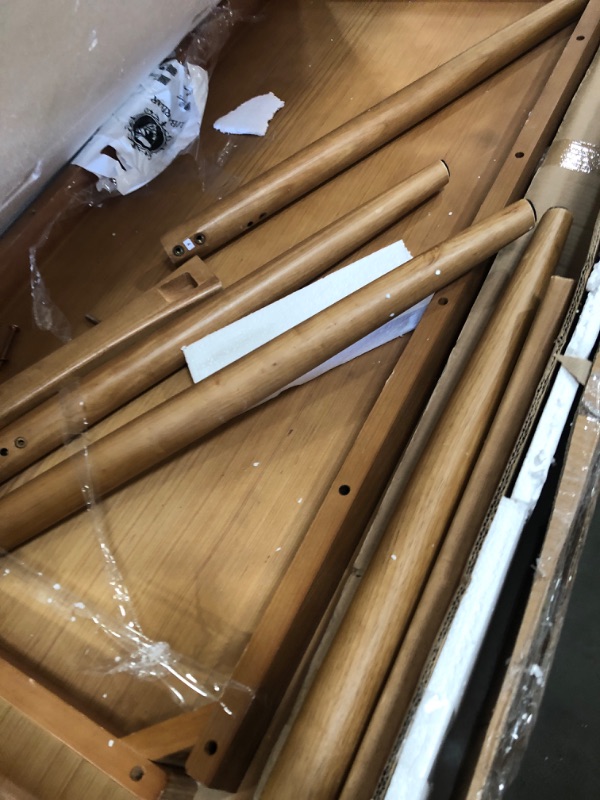 Photo 1 of ***PARTS ONLY***

Walker Edison Mid-Century Modern Solid Wood Tapered-Leg Dining Table, 59 Inch, English Ash