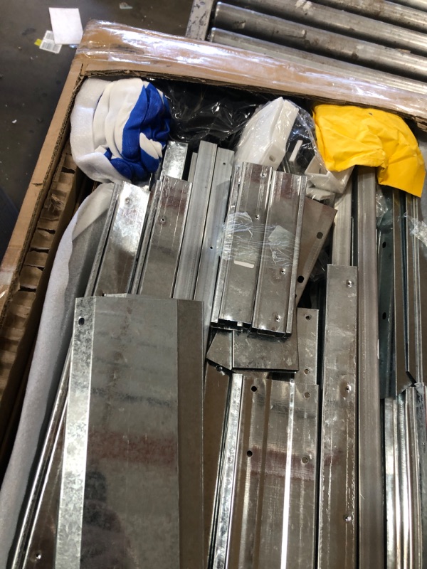 Photo 1 of (USED, FOR PARTS,STRUCTURE ONLY* KEIKI Heavy-Duty Metal Storage Shed, Outdoor Storage Shed