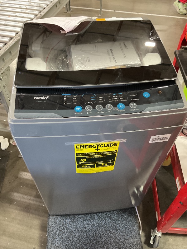 Photo 1 of ***PARTS ONLY***COMFEE’ 1.6 Cu.ft Portable Washing Machine, 11lbs Capacity Fully Automatic Compact Washer with Wheels, 6 Wash Programs Laundry Drain Pump, Ideal for Apartments, RV, Camping, Magnetic Gray