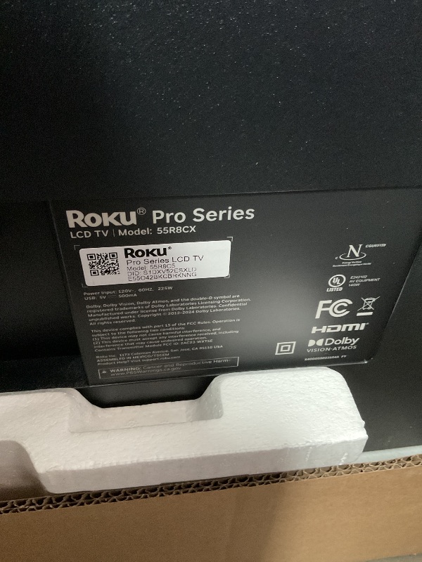 Photo 3 of Roku Smart TV 2025 – 55-Inch Pro Series, Mini-LED TV – RokuTV with Backlit Voice Remote Pro – Flat Screen 4K QLED Television with 120Hz Refresh Rate & Dolby Vision IQ, Live News, Sports, Entertainment