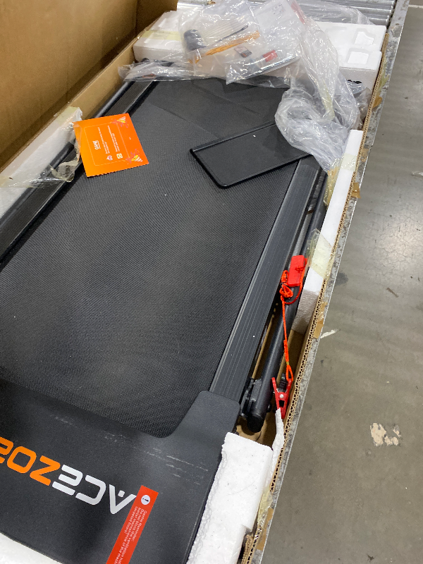 Photo 1 of ***************MISSING POWER CORD***************
Walking Pad Treadmill with 3-Level 10% Incline, 2-in-1 Foldable Walking Pad for Home Small Office, Compact Portable Under Desk Treadmill with Handle,Dual LED Display, APP & Remote, 300 lbs Capacity