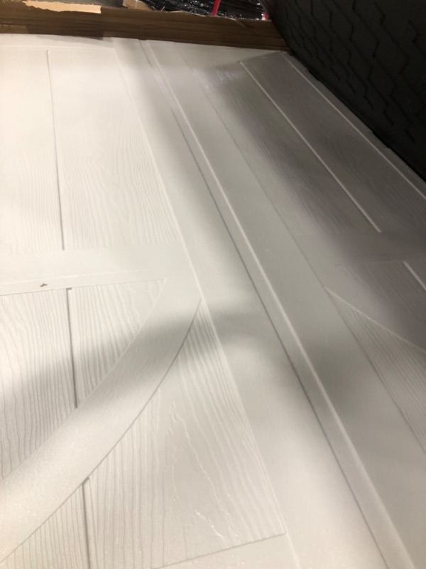 Photo 1 of  2 boxes ---Suncast 8x10 Ft. Outdoor Storage Shed - Large Resin Outdoor Shed with Floor Included, Lockable Double Doors & Skylights. 547 Cu Ft Tremont Garden Plastic Sheds for Lawn Tools, Riding Mowers, & Bikes