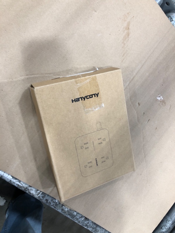 Photo 1 of 10 Ft Surge Protector Power Strip, HANYCONY Extension Cord with 8 AC Outlets 4 USB (2 USB C) Ports, Flat Plug, Wall Mount Desk USB Charging Station for Home