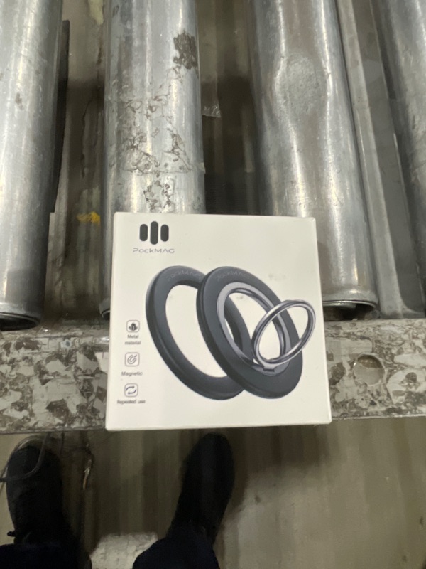 Photo 1 of (missing pieces) PockMAG Ultra-Strong Magnetic Phone Ring Holder for MagSafe – 360° Rotation, Dual-Sided Finger Ring Grip & Kickstand –