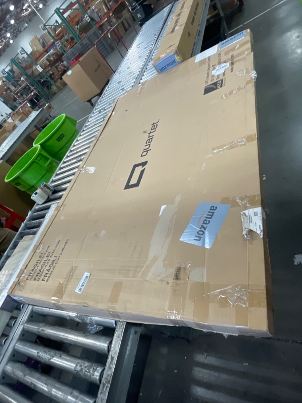 Photo 1 of ***PARTS ONLY**Quartet Privacy Screen, 64" x 38" Translucent Portable Wall Divider, Adjustable Height, Sturdy Aluminum Frame on Wheels, Includes Attachable White Board (WPS2000)