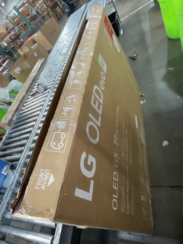 Photo 1 of ***DAMAGED***LG 77-Inch Class OLED evo AI 4K G5 Series Smart TV w/Dolby Atmos, Dolby Vision, HDR10, AI Super Upscaling 4K, Filmmaker Mode, Wow Orchestra, Alexa Built-in (OLED77G5WUA, 2025)